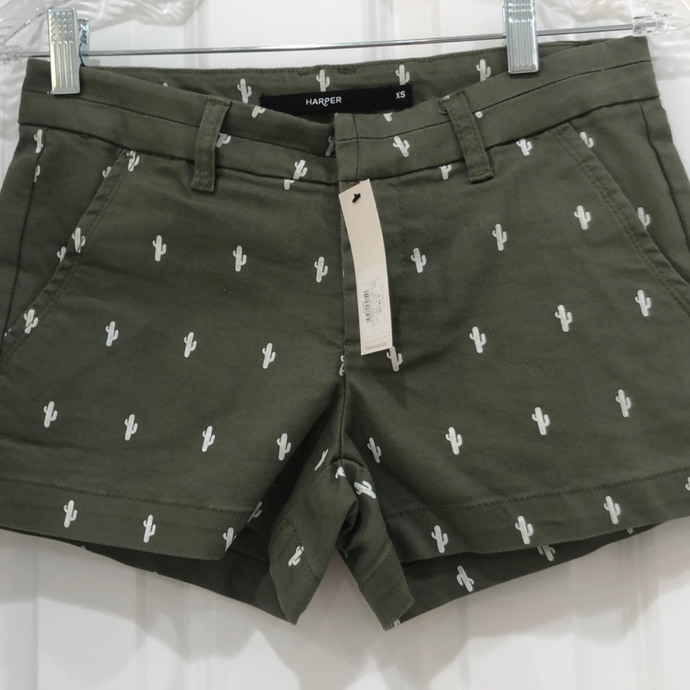 Cactus print shorts